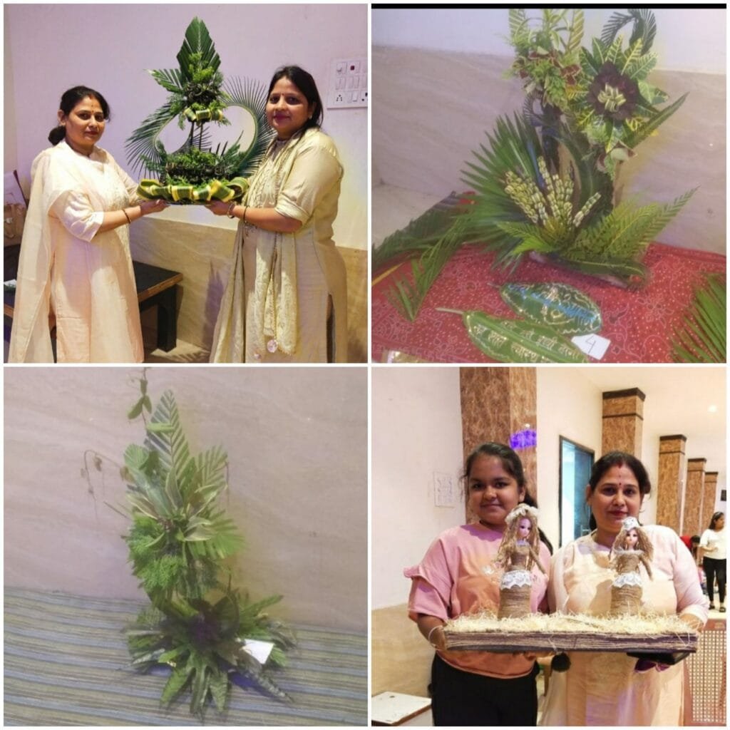 अग्रवाल समाज की महिलाओं ने नेचुरल पत्ते से बुके बनाओ तथा वेस्ट से बेस्ट बनाओ मे दिखाया अपना हुनर अग्रवाल समाज की महिलाओं ने नेचुरल पत्ते से बुके बनाओ तथा वेस्ट से बेस्ट बनाओ मे दिखाया अपना हुनर kshititech
