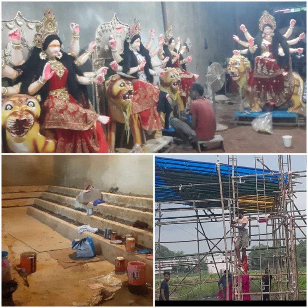 देवी मंदिर सहित पंडालों मे शारदीय नवरात्रि की तैयारियां जोरों पर देवी मंदिर सहित पंडालों मे शारदीय नवरात्रि की तैयारियां जोरों पर kshititech