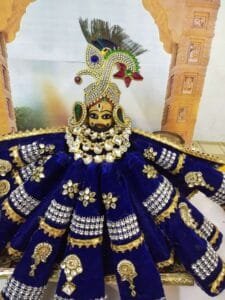 महिलाओं ने लड्डू गोपाल को श्याम बाबा के रूप में सजाया महिलाओं ने लड्डू गोपाल को श्याम बाबा के रूप में सजाया kshititech