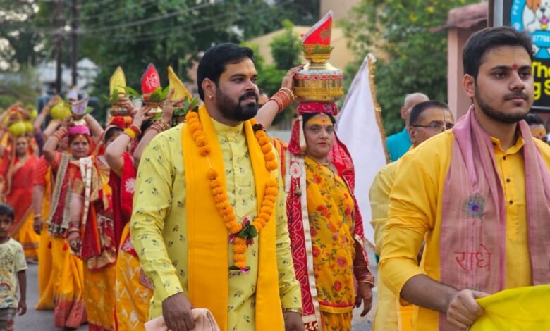 भागवत कथा वाचक पंडित देव कृष्ण शर्मा की भागवत कथा का बिलासपुर में हुआ शुभारंभ भागवत कथा वाचक पंडित देव कृष्ण शर्मा की भागवत कथा का बिलासपुर में हुआ शुभारंभ kshititech