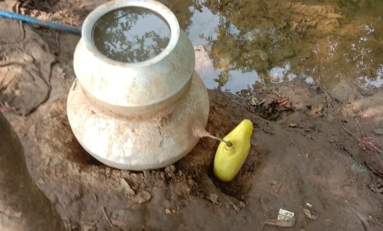 महुआ शराब की डिस्टलरी की तरह की भट्टी नेस्तनाबूद महुआ शराब की डिस्टलरी की तरह की भट्टी नेस्तनाबूद kshititech