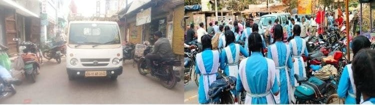 ट्रैफिक जाम से विद्यार्थी और आम जनता काफी परेशान ट्रैफिक जाम से विद्यार्थी और आम जनता काफी परेशान kshititech