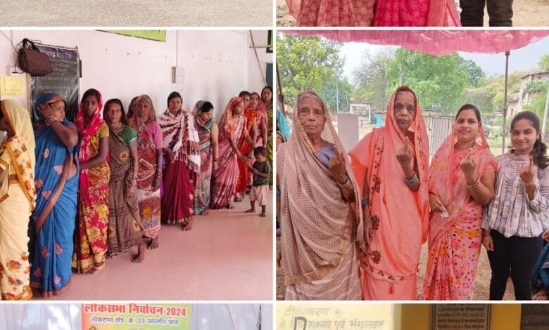 मतदान केंद्र के बाहर दिख रही मतदाताओं में भारी उत्साह मतदान केंद्र के बाहर दिख रही मतदाताओं में भारी उत्साह kshititech