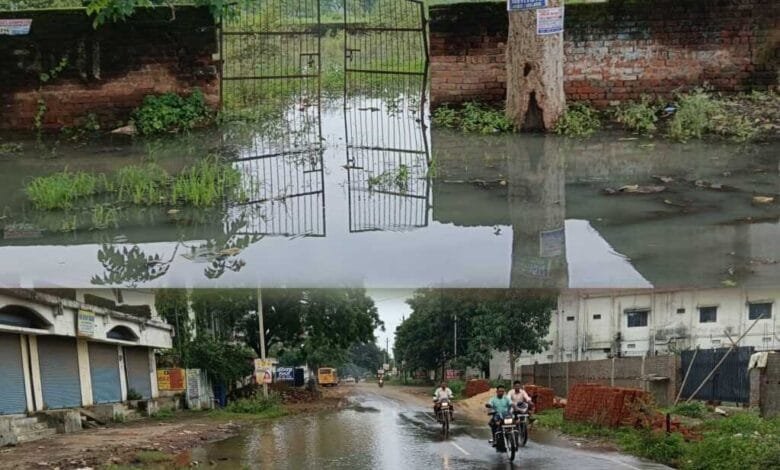 ग्राम हरेठी में जल भराव के कारण किसान एवं ग्रामवासी परेशान ग्राम हरेठी में जल भराव के कारण किसान एवं ग्रामवासी परेशान kshititech