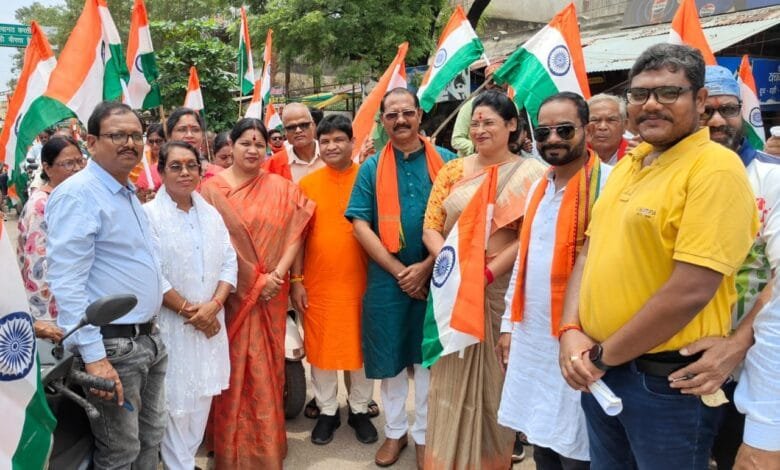 भाजपा जिला युवा मोर्चा सक्ती के तत्वाधान में निकाला गया तिरंगा यात्रा भाजपा जिला युवा मोर्चा सक्ती के तत्वाधान में निकाला गया तिरंगा यात्रा kshititech