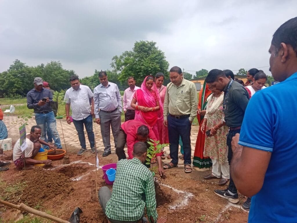 नंदौरखुर्द में आज लगभग 300 फलदार पौधों का किया गया रोपण नंदौरखुर्द में आज लगभग 300 फलदार पौधों का किया गया रोपण kshititech