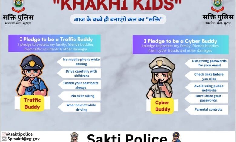 जिला सक्ती पुलिस की नई पहल खाखी किड्स जिला सक्ती पुलिस की नई पहल खाखी किड्स kshititech