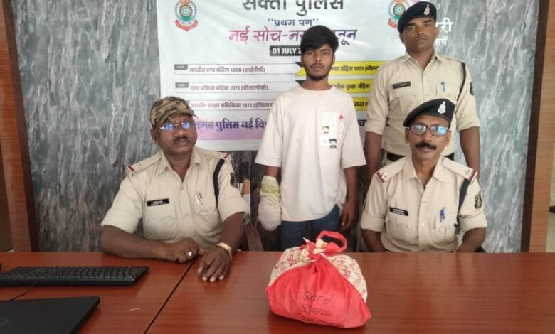 प्रतिबंधित नशीला कैप्सूल के साथ आरोपी सुर्य प्रताप सिंह निवासी वार्ड क्र 08 सक्ती गिरफ्तार प्रतिबंधित नशीला कैप्सूल के साथ आरोपी सुर्य प्रताप सिंह निवासी वार्ड क्र 08 सक्ती गिरफ्तार kshititech