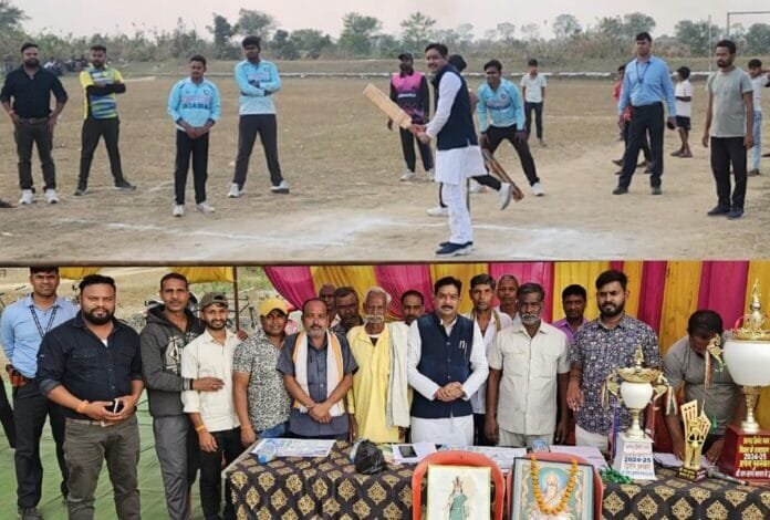 घिवरा में आयोजित क्रिकेट प्रतियोगिता में शामिल हुए, जैजैपुर विधायक बालेश्वर साहू ग्रामीणों की मांग पर छातदार चबूतरा की घोषणा घिवरा में आयोजित क्रिकेट प्रतियोगिता में शामिल हुए, जैजैपुर विधायक बालेश्वर साहू ग्रामीणों की मांग पर छातदार चबूतरा की घोषणा kshititech