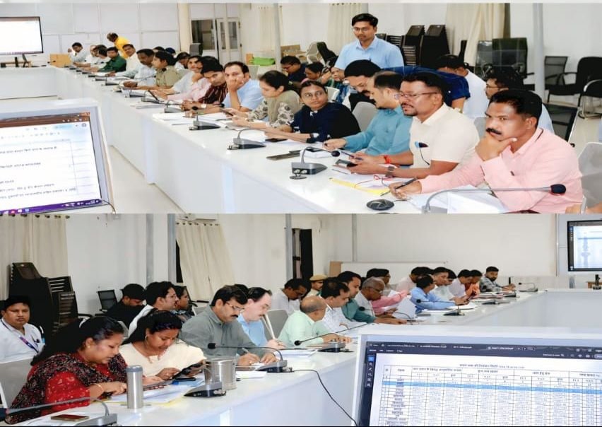 कलेक्टर ने ली साप्ताहिक समय सीमा की बैठक - जिले में अवैध रेत उत्खनन व परिवहन पर करे सख्त कार्रवाई कलेक्टर ने ली साप्ताहिक समय सीमा की बैठक - जिले में अवैध रेत उत्खनन व परिवहन पर करे सख्त कार्रवाई kshititech