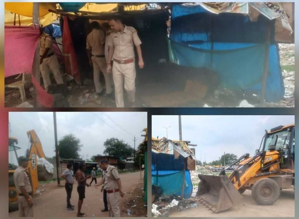 अवैध चखना सेंटर पर आबकारी व नगरपालिका टीम ने संयुक्त कार्रवाई कर हटाया चला बुलडोजर अवैध चखना सेंटर पर आबकारी व नगरपालिका टीम ने संयुक्त कार्रवाई कर हटाया चला बुलडोजर kshititech