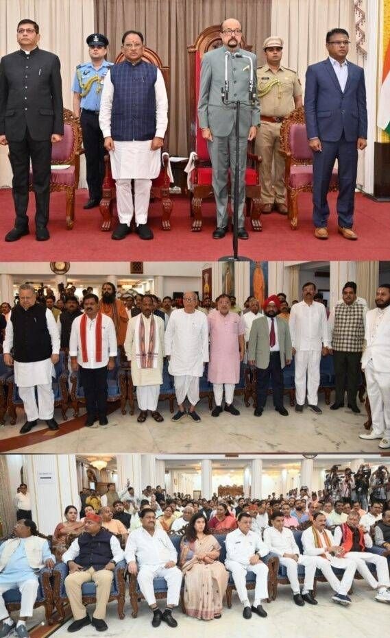 राज्यपाल डेका ने दिलाई तीन मंत्रियों को शपथ राज्यपाल डेका ने दिलाई तीन मंत्रियों को शपथ kshititech